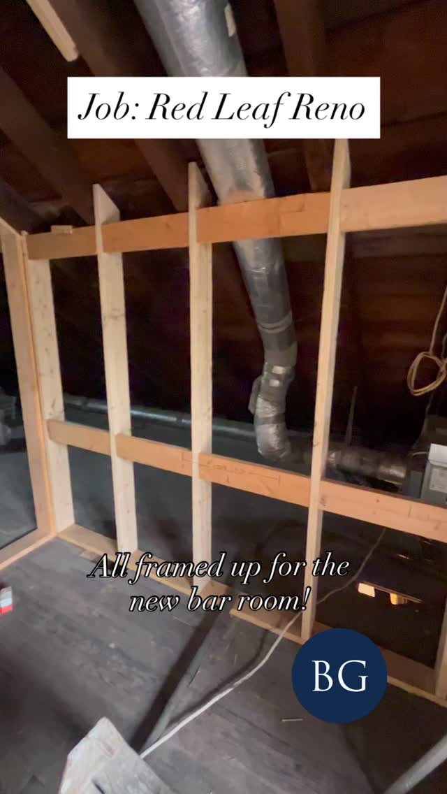 Red leaf job is all framed up we’re working through the rough mechanicals now! #construction #generalcontractor #builder #remodeling #constructionlife #constructionwork