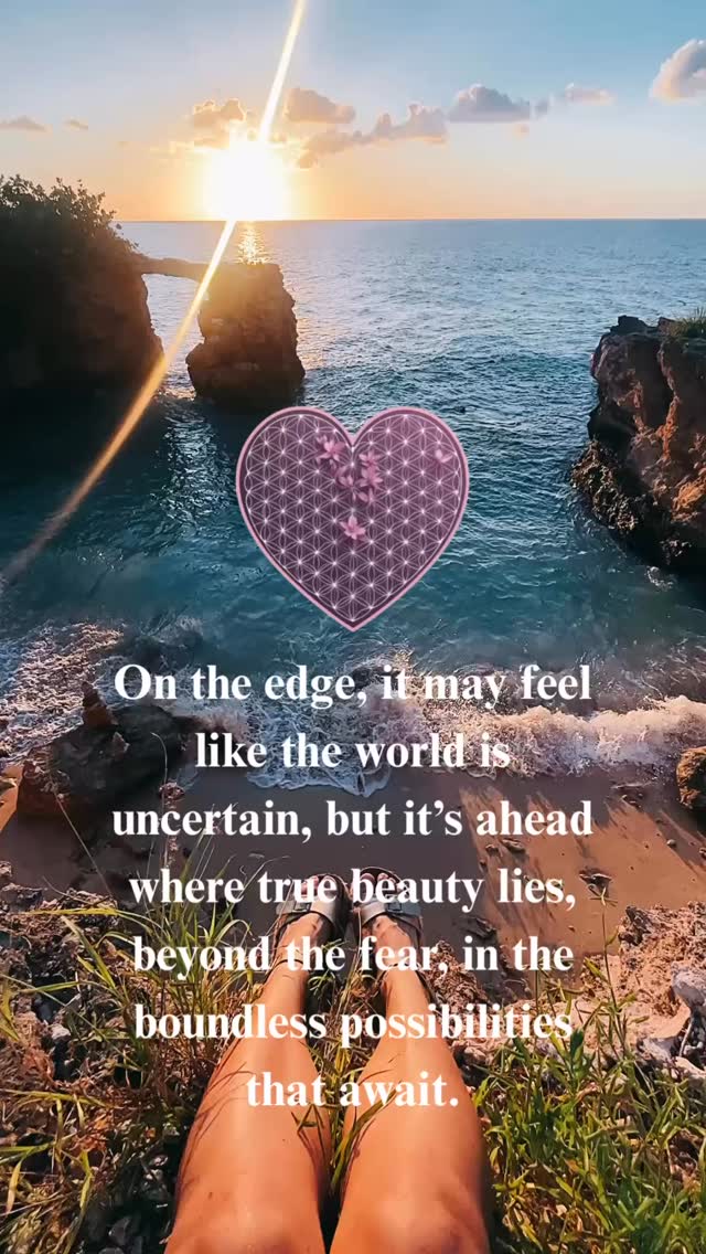 ✨ Standing on the edge… not just of a place, but of a new chapter.
The unknown can feel scary, but it’s here — in the space between fear and faith — where life’s magic truly begins. 🌅💫
Here’s to stepping forward, heart open, ready to meet the beauty that’s been waiting all along. 💖
#edgeofglory #fearlessheart #newbeginnings #boundlesspossibilities #healingjourney