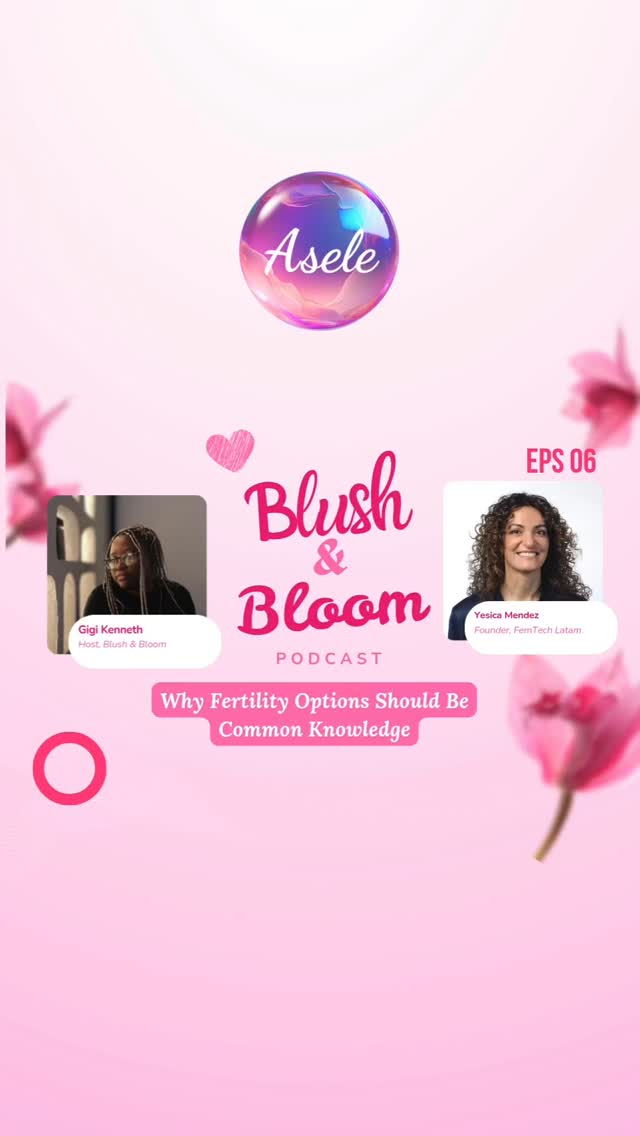 Did you know…
✨ IVF isn’t only for infertility. Many use it for family planning, genetic testing, or building diverse family structures.
✨ Fertility declines with age. Knowing your options early, like egg freezing, can help you plan on your terms.
✨ AI is already helping clinics choose embryos, optimize treatment timing, and improve outcomes.
✨ Transparency with data use is essential in reproductive health — trust has to be built from day one.
We learned all this (and more) in our Blush and Bloom podcast conversation with Yesica Méndez — global femtech leader, founder of FemTech LATAM, and Co-founder of WeFIV.
Her advice for women navigating fertility decisions says it all:
"You don’t have to decide everything today. Take your time, get informed, and move at your own pace."
🎧 Link in comments to watch the full episode on YouTube, Spotify, and Apple Podcasts as well as a summary on our website.
#Asele #BlushAndBloomPodcast #WomensHealth #FertilityCare #IVF #EggFreezing #AIinHealthcare #FemTech