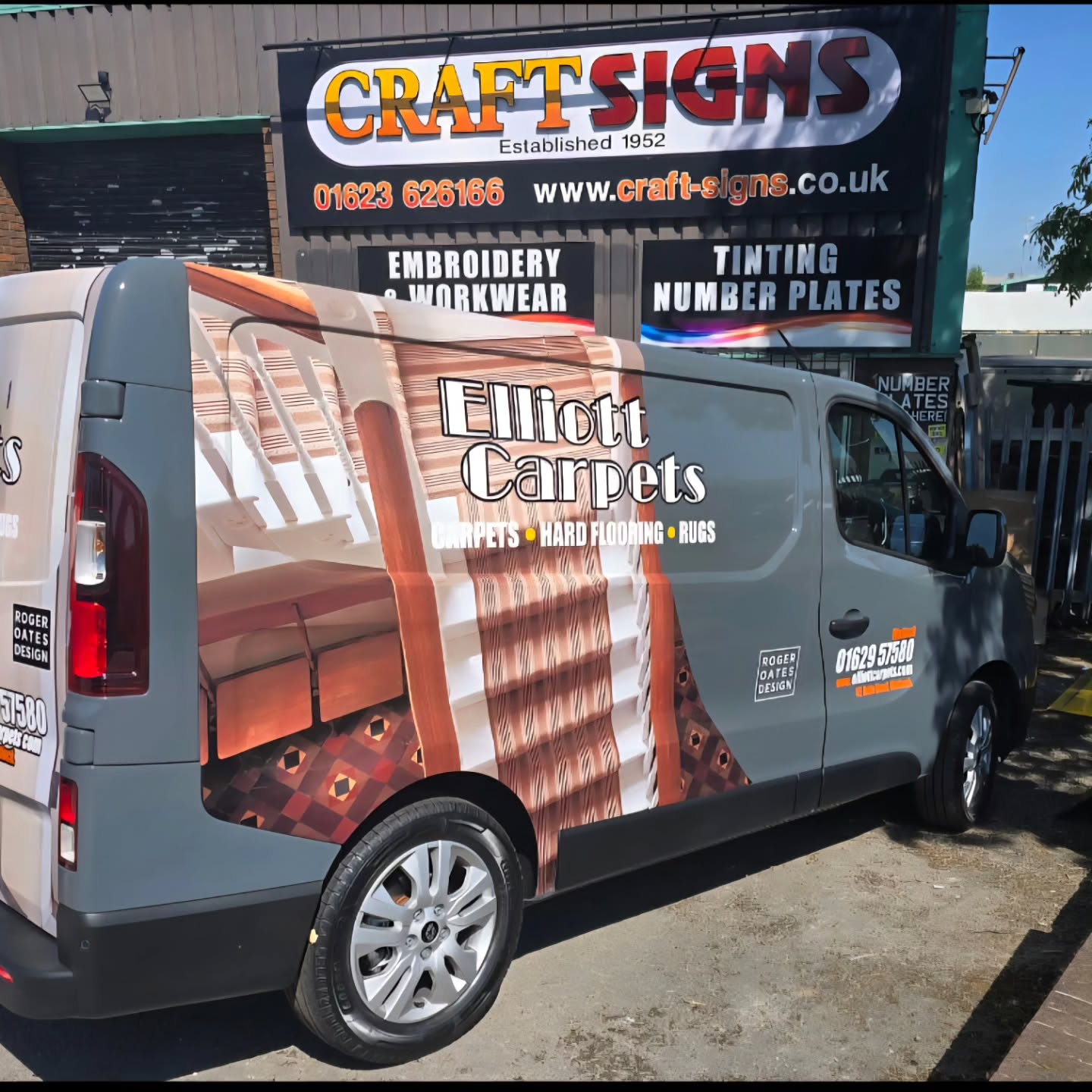 Great van wrap completed for us by Craft Signs in #mansfield #Nottinghamshire Super happy with the finished design. Featuring the one and only #rogeroatesdesign