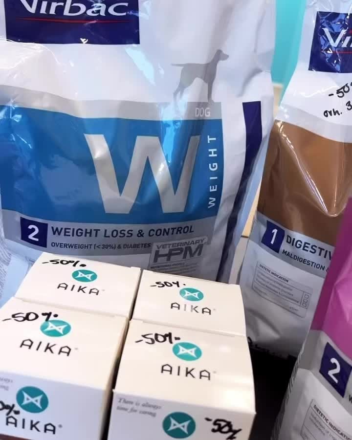 Tervetuloa Tampereen klinikalle edullisille ruokaostoksille! đž
Klinikalla useampi sÀkki Virbac elÀinlÀÀkÀriruokia -50%!
(huom. pÀivÀys)
Esim. Virbac Gastrointestinal 3kg 18⏠(norm. 36âŹ)
Virbac Allergy 3kg 24.50⏠(norm. 49âŹ)