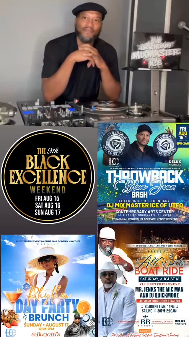 THIS FRIDAY NIGHT @ The Contemporary Art Center kicks off the **9th Annual BLACK EXCELLENCE Wknd*** Of course you can wear your sexy jeans & heels or come with the throwback Guess, Levis & pumas... Just come ready to party!!
$15 tickets available online at 9thblackexcellence.eventbrite.com (link in bio).
THROWBACK BLUE JEAN BASH w/MIXMASTER ICE!