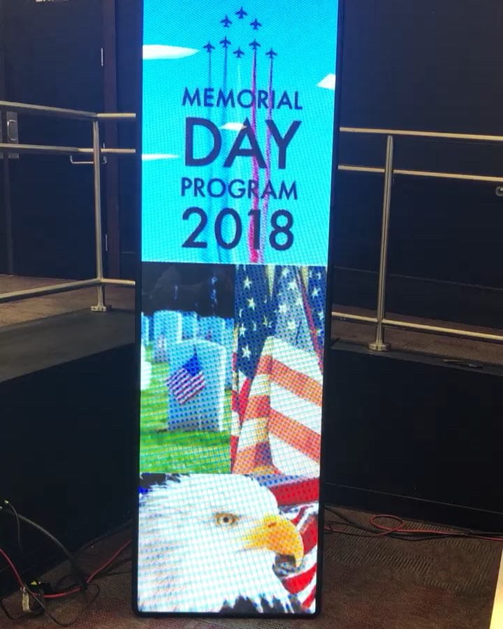 Our Free Standing HD LED Digital Poster Frames can be placed anywhere and deliver a custom message programmed by any smart phone or computer.