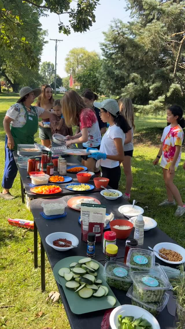 Pizza party day @ White Lotus Farms!