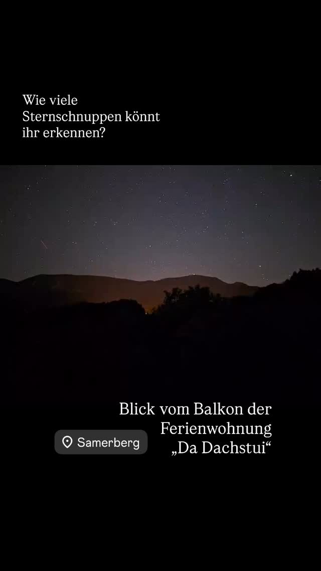 Sternschnuppen über Eiding 💫🌖✨
#sternschnuppen #sternenhimmel #wirbleibenwach #perseiden #sommerabend #lauersommerabend #urlaubfürdieseele #urlaub #urlaubaufdembauernhof #samerberg #servussamerberg #ferienwohnung #wanderhöfesamerberg #urlaubaufdemsamerberg #weissnhof #weissnhof_samerberg