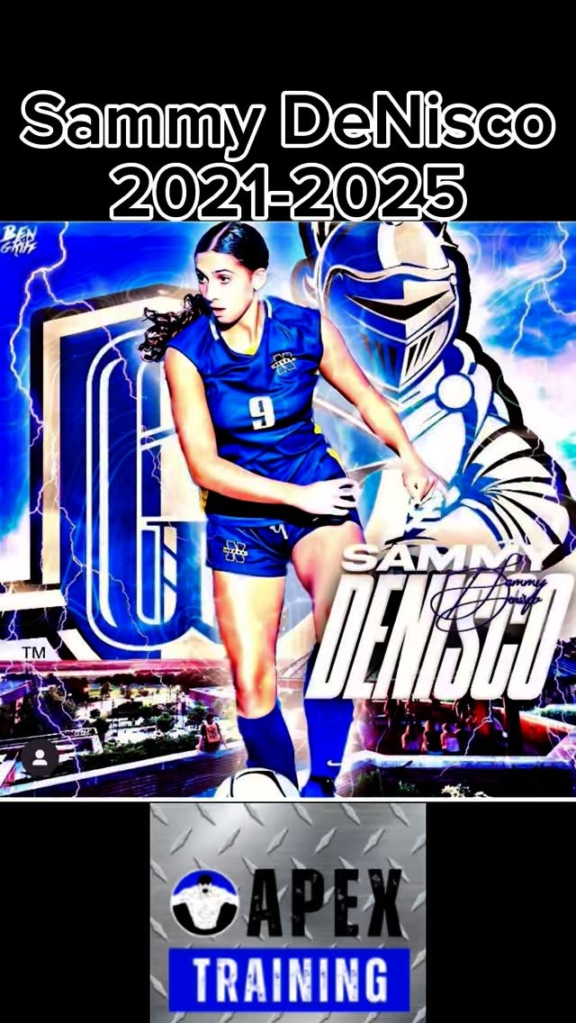 Good Luck @sdenisco07 as she starts her first year @geneseowomenssoccer
5 years of consistent training
40 yard 5.95s -> 4.80s
Clean 55lbs -> 125lbs
Deadlift 55lbs -> 235lbs