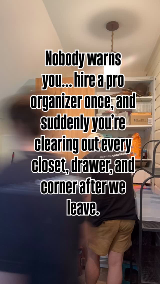 Nobody warns you… hire a pro organizer once, and you’ll catch the organization bug — suddenly you’re tearing through every closet, drawer, and corner on your own. After one session, you can learn the skills to tackle any space in your home! #organizedlife #organizedhome #mainline #mainlinemoms #mainlinepa #organizingthemainline #organization #organizedmom #efficientliving #professionalorganizer