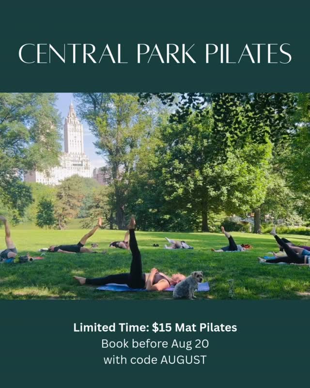 Make the summer last with Pilates in Central Park. Save $5 through Aug 20th with code AUGUST.
#pilates
#pilatesstudio
#ThingsToDoInNYC
#NYCThingsToDo
#NYCBucketList
#NYCSpots
#NYCActivities
#NYCFun
#NYCHiddenGems
#OnlyInNYC
#SecretNYC
#NYCFitness
#NYCWellness
#OutdoorFitnessNYC
#CentralParkWorkout
#MindfulInNYC
#PilatesInThePark
#NYCOutdoorLife
#CentralParkPilates
#CentralParkPilates #UWS
#upperwestside