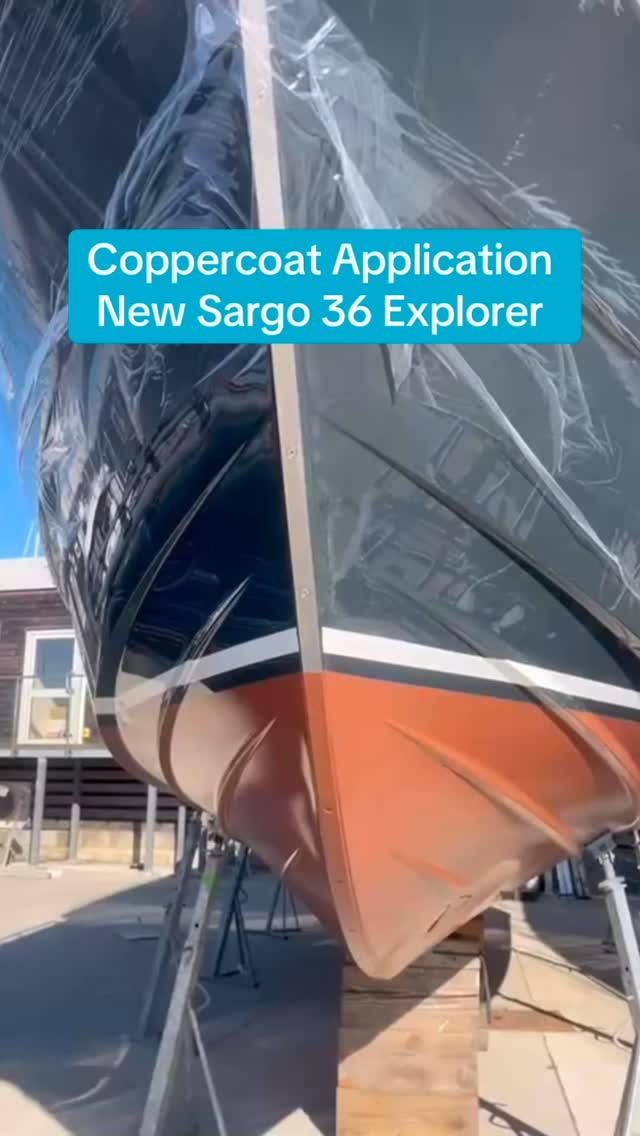 Coppercoat application completed at Hamble Point on a new Sargo Explorer 36.
Any questions about coppercoat give us a call on 07881 990845 or email us at kurtmarineservjces@gmail.com
#coppercoatapplicator #southengland #hampshire #coppercoat #boatmaintenance #hullmaintenance #boatcare #antifouling