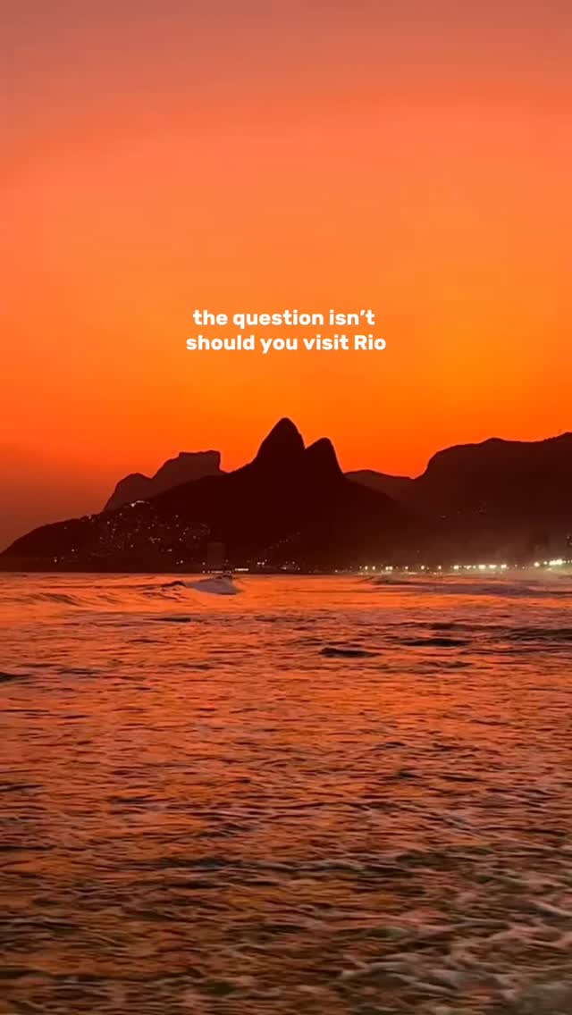 Sunsets that take your breath away, streets full of music, warm people, and moments you’ll never forget.
Rio is waiting… and so is your next adventure!
Book your trip with us and let’s make it unforgettable! Link in bio ✨️💛