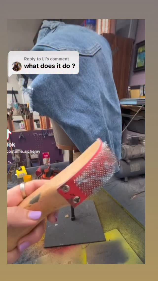 One of the many tools found in our Breakdown kit. 🧰#behindthescenes #breakdownartist #costumedesign