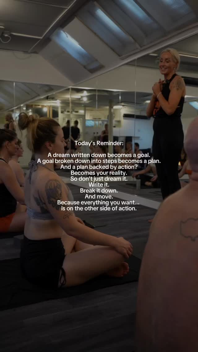 “A dream written down becomes a goal.” ✍️🔥
It’s the first of the month. Fresh energy, new intentions, and the perfect time to get clear on what you want.
Maybe it’s…
✨ Feeling stronger in your body
✨ Showing up more consistently
✨ Taking that first class (even if it’s scary)
✨ Finally committing to your practice
Whatever your dream is — write it down, book the class, take the first step. You don’t need to wait for a Monday. Or January. Or anything else.
📲 September starts now. Let’s make it count.
#SeptemberGoals #NewMonthNewEnergy #WhatChallengesYouChangesYou #DamnHotDreams #FeelTheHeat
#yogaglasgow #yogaflows #hotyogastudio #yogaforall #yoga #yogabliss #thesweatlife #glasgowyogagirl #yogainglasgow #sweatlife #hotyogalife #movingmeditation #yogaisforeverybody #yogaismedicine #glasgowyogateacher #glasgowyogastudio #hotpilatesteacher
