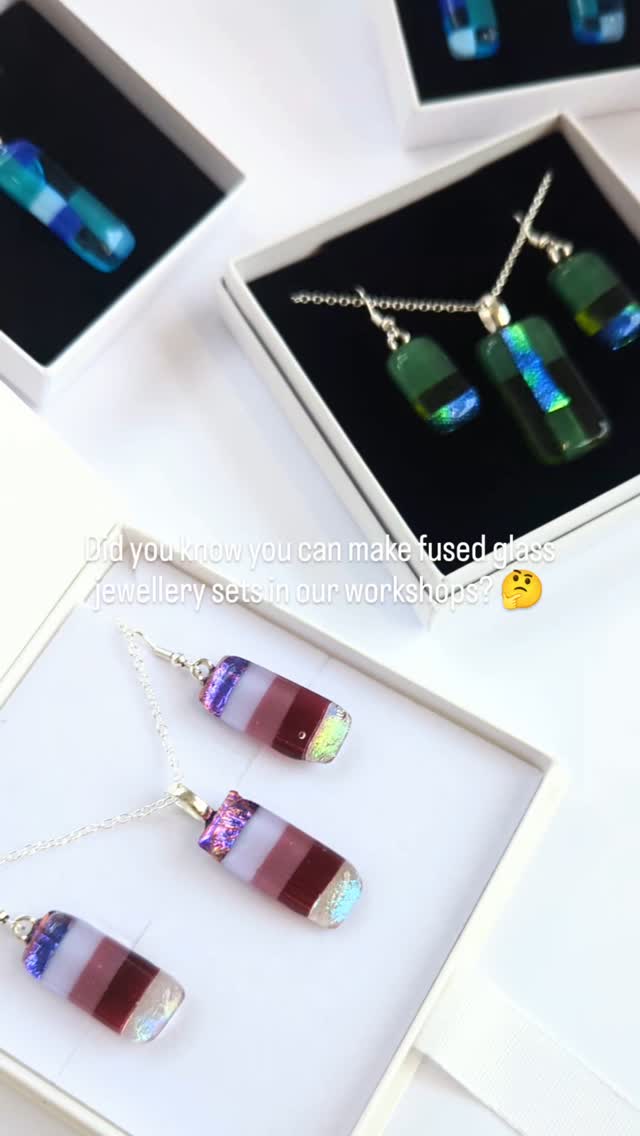 Did you know you can make your own fused glass jewellery sets in our workshops? 😱
Book your workshop today by heading to our website www.glassdeva.co.uk and filling in a workshop enquiry form! 🫶
£20 per child
£30 per adult
#glassdevaworkshop #fusedglassjewelllery #microwavekiln #fusedglass #chestershop #thingstodoinchester #personalisedgifts #personalisedgifts #fusedglassart #chester #henpartyideas #birthdaypartyideas #girlsdayout