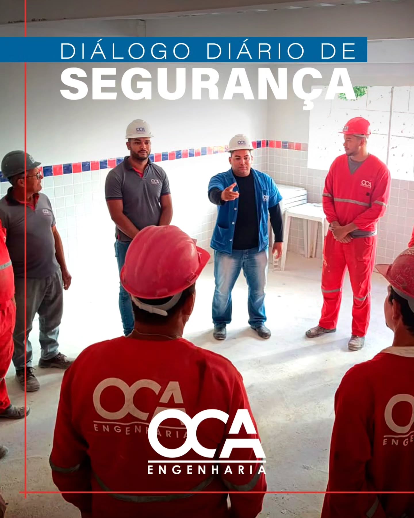 Diálogo Diário de Segurança - DDS 🚧
Hoje foi dia de reforçar nosso compromisso com a segurança no canteiro de obras! No #DDS, reunimos nossa equipe para discutir os procedimentos de segurança, identificando riscos e garantindo que todos estejam alinhados com as melhores práticas.
A segurança é prioridade na construção civil, e é com foco no cuidado de cada colaborador que seguimos em frente, sempre atentos e prevenidos.
Juntos, construímos com qualidade e responsabilidade! 🛠️👷♂️👷♀️
#EngenhariaCivil #SegurançaNoTrabalho #DDS #ConstruçãoSegura #EquipeProtegida #Prevenção #OcaEngenharia