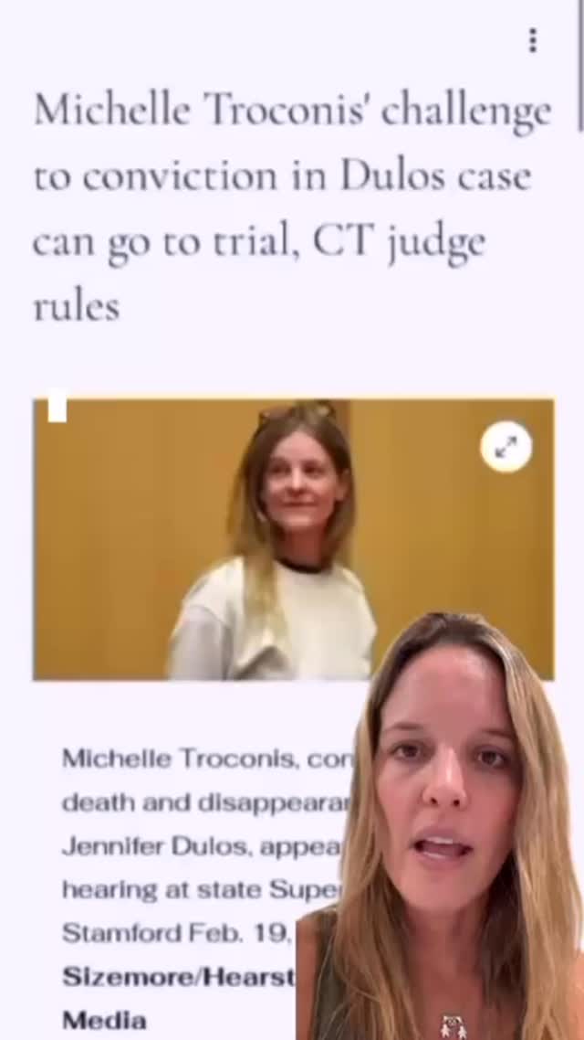 “Ms. Troconis and her lawyers look forward to the opportunity to present the evidence that will prove her convictions should be overturned. The trial judge ruled that the issues in this case could not be presented at the criminal trial, so this is the first time Ms. Troconis will be able to present a court with these legal claims and this evidence.” Michael Brown and Adele Patterson
For more information Link in bio
#wrongfullyconvicted #justiceformichelle #michelletroconis #freemichi✊🏼 #michelletroconisisinnocent #wrongfulconviction #truthmatters #justiceformichelletroconis #habeascorpus #innocenceproject @govnedlamont