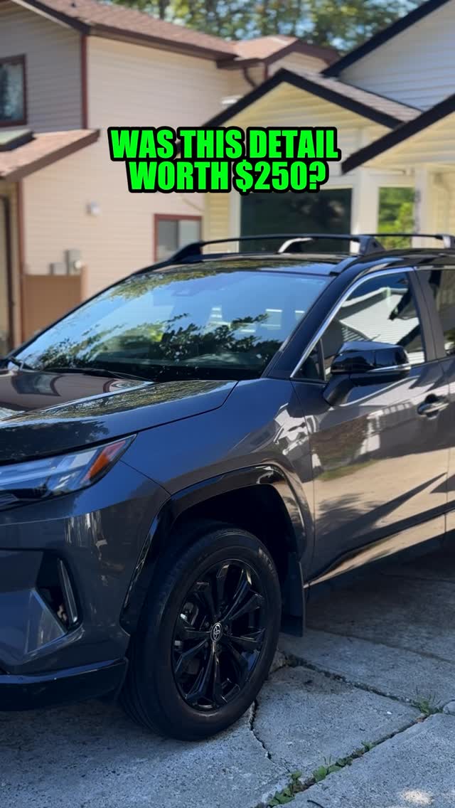 This Toyota Rav 4 Received our Premium Package Detail & 1 Step Polish to Remove Scratches on the Exterior😍 Was this Detail Worth $250? Let us Know What You Think 👇🏼
Interested in getting your investments professionally detailed and protected? We come to you! We service Surrey and surrounding areas. Feel free to message or call us.
📱 604-506-1359
📅 Everyday 7:00am-7:00pm
📌Appointments Only!
————————————————
We provide
🧼Interior/Exterior Detailing
🧼Ceramic coatings
🧼Seat/Carpet Shampoo
🧼Paint Corrections
🧼Paint Enhancements
🧼Scratch Removals
🧼Claybar & Wax
🧼Leather condition
🧼Headlight restoration and much more
-
-
-
-
-
-
-
#surrey #detailing #porsche #amg #benz #mercedes #toyota #classicautocare #asmr #viral #vancouver #mobiledetailing #trending #fyp