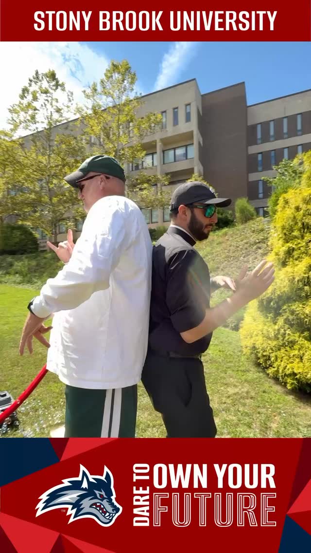 Fr. Sean and Clauberg are ready for the new year!
The Catholic Campus Ministry is open Mon-Thur from 9am-8pm (9:45am open on Weds) and is located in the basement of the student Union building Suite L-10. We have a chapel with the Blessed Sacrament! Come by to grab snacks and bool!