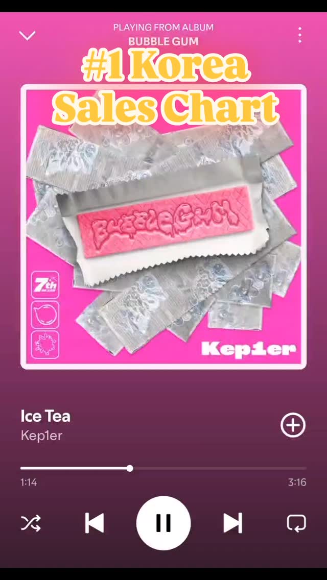#1 in the Korean Sales Chart today for @official.kep1er new EP #Bubblegum 🔥
AMAZING work by our very own @audiofreaksmusic #HitMaker @scott_dasco who collaborated on this with the incredibly talented @ryansjhun and @jjean_music 😊🫶🏻🙌🏻