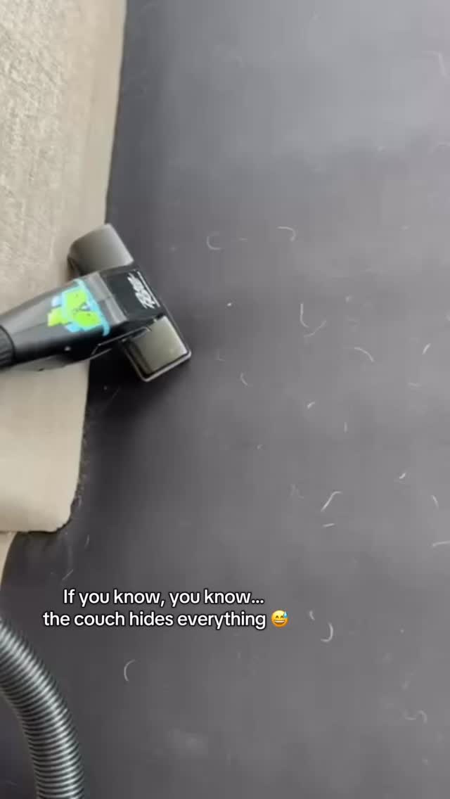 Lost socks, chips, the TV remote... it's all here 🛋️✨ #IYKYK #CouchCleanup #BeforeAndAfter #BrightSpaceCleaning #NYCLiving