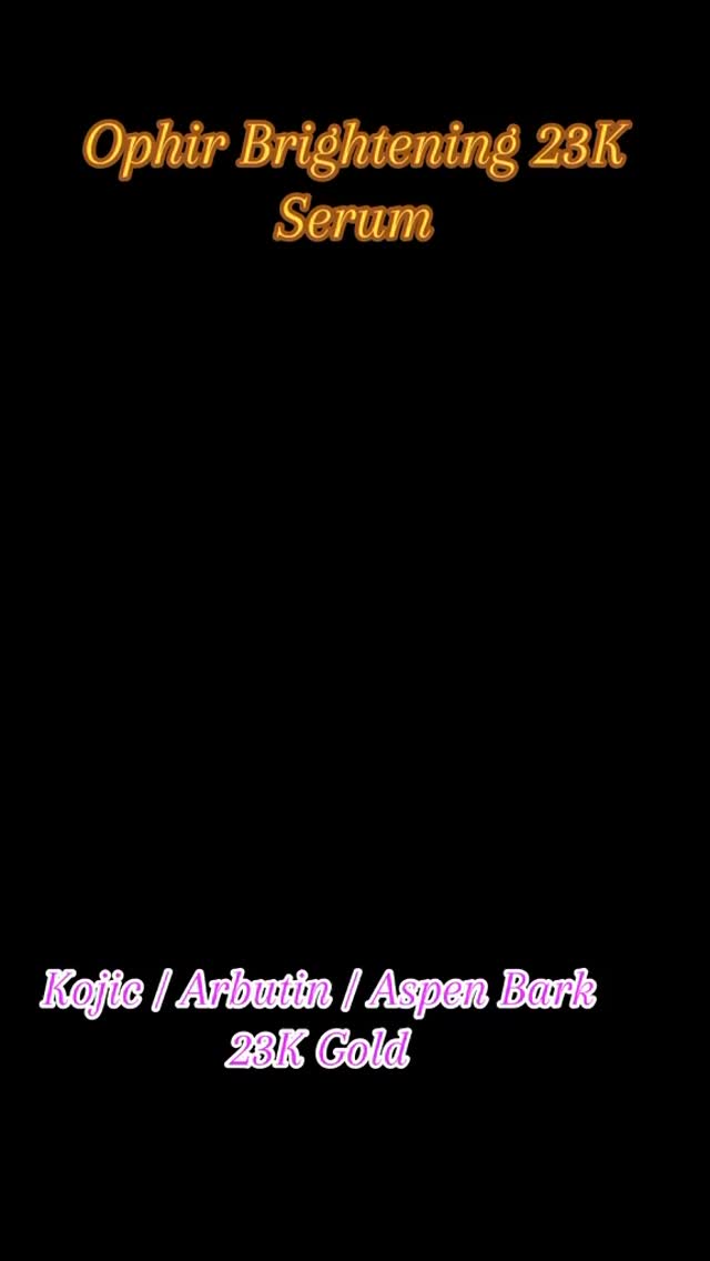 Introducing our new OPHIR brightening 23K serum! Visibly shown to even skin tone, light, lighting skin, and brighten complex complexion! #Skincare #accraghana🇬🇭 #serum #ophir #beautyproduct #yyc #newhorizonmall