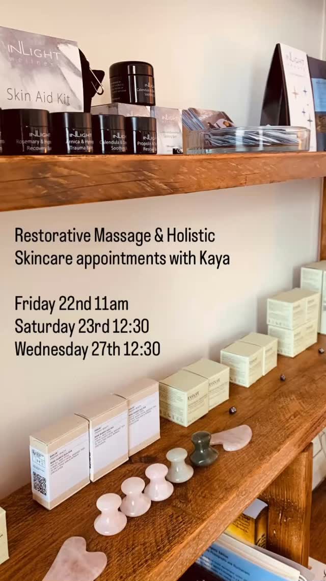 I have a few last minute appointments available.
DM or email to book.
kaya@essential-therapies.co.uk
