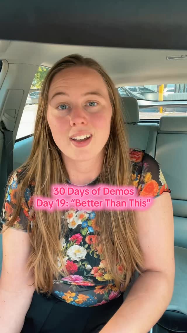 Idk if I’m supposed to be leaking this but… Day 19/30: “Better Than This” - 30 Days of Demos
Written w/ @matthewthomassongs
Produced by @pvrplemusic
#popartist #electronicpop #futurebass #nashvillemusic #unreleasedmusic