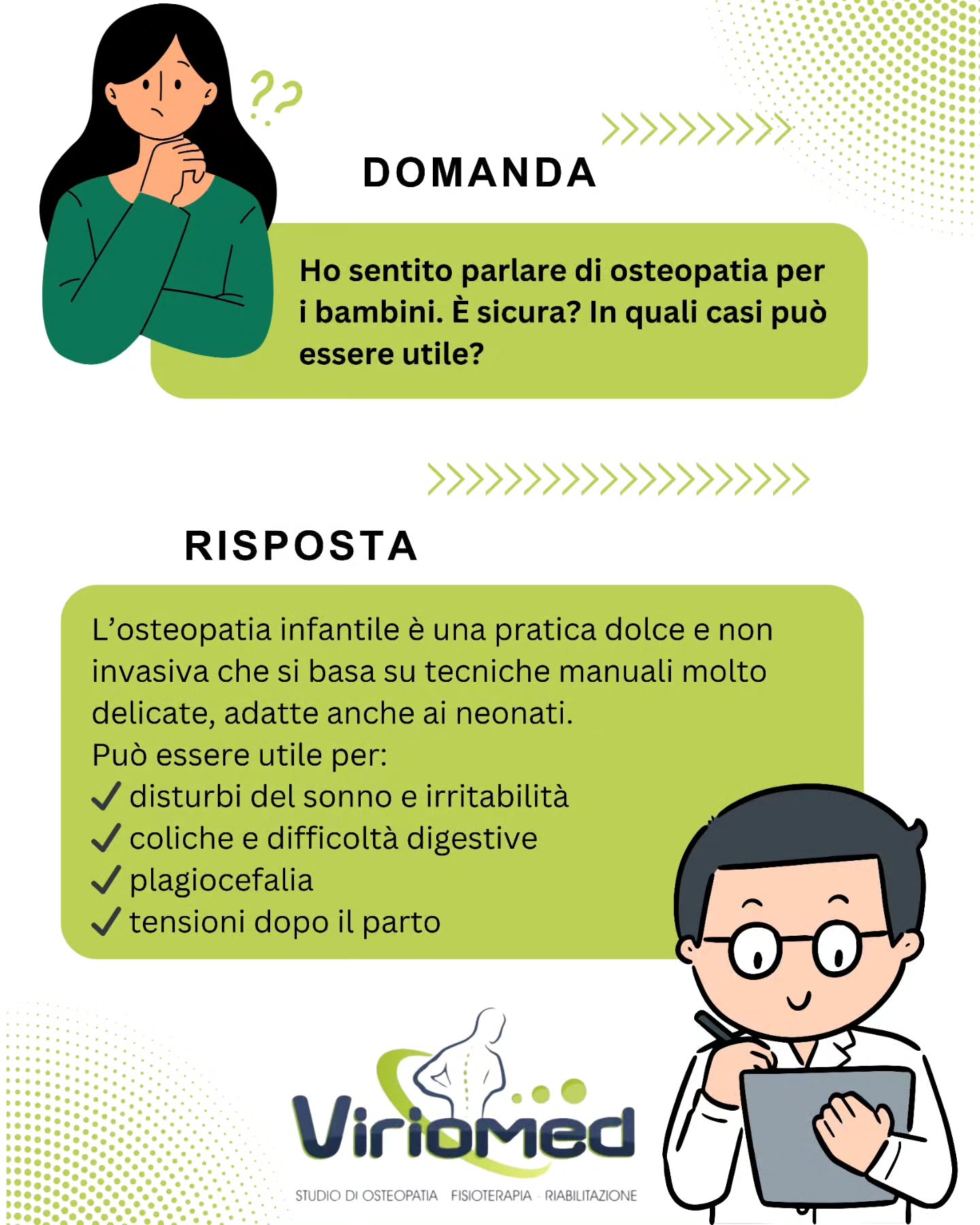 Ogni trattamento è personalizzato e parte sempre da una valutazione medica: l’obiettivo è favorire il benessere del piccolo, sostenendo la sua crescita in modo naturale.
Viriomed
📍 Strada comunale per San Gregorio, Loc. Mannella (VV)
📞 3206775566
📧 viriomed@libero.it
🌐 www.viriomed.it
#viriomed #fisioterapia #osteopatia #riabilitazione #posturologia #terapia #tecar #fisiotone #powershape #cryotshock #ondadurto #osteopata #ginnasticaposturale #linfodrenaggio #posturale #dimagrimento #dimagrimentolocalocalizzato #rimodellamentocorpo #tonificazione #vibovalentia #calabria #sangregoriodippona #vibomarina