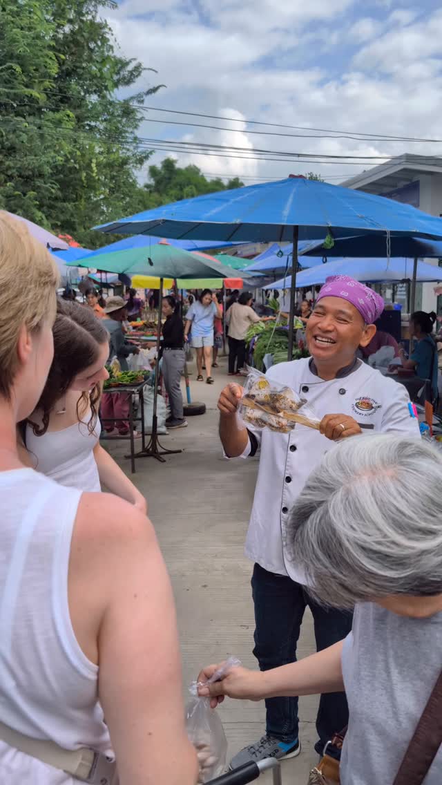 Thai people will eat anything !!
Permpoon, our teacher, always brings joy and happiness with knowledge of Thai food at the best Thai cooking course.
#cooking #chiangmai #thai #lerning #thaicookingcourse #activities #thaicusine #thailand