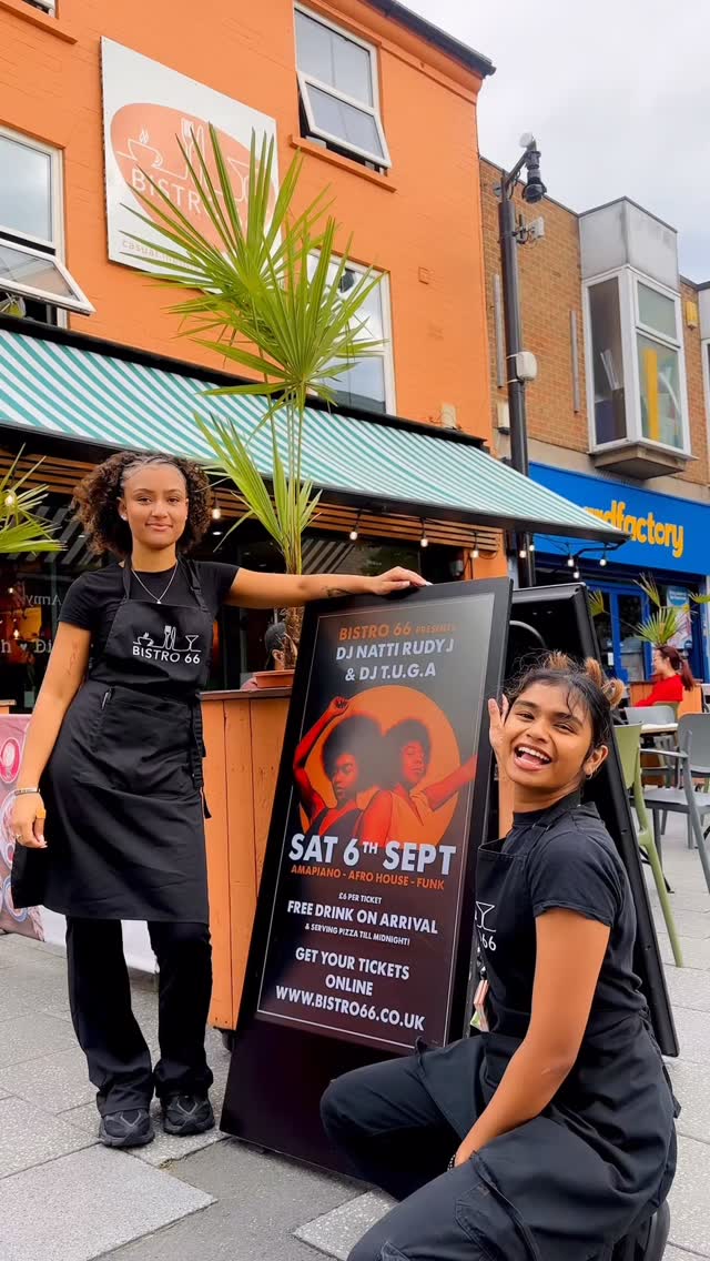 Grab your tickets now for a fun night full of good vibes 🥳🔥
Tickets are only £6 and include a free drink of choice! 🥂🍹
AND pizza served till midnight!!😍🍕
#bistro66beeston #nottinghamrestaurant #nottinghamrestaurants #nightout #liveevent #nottinghamfood #pizzanottingham