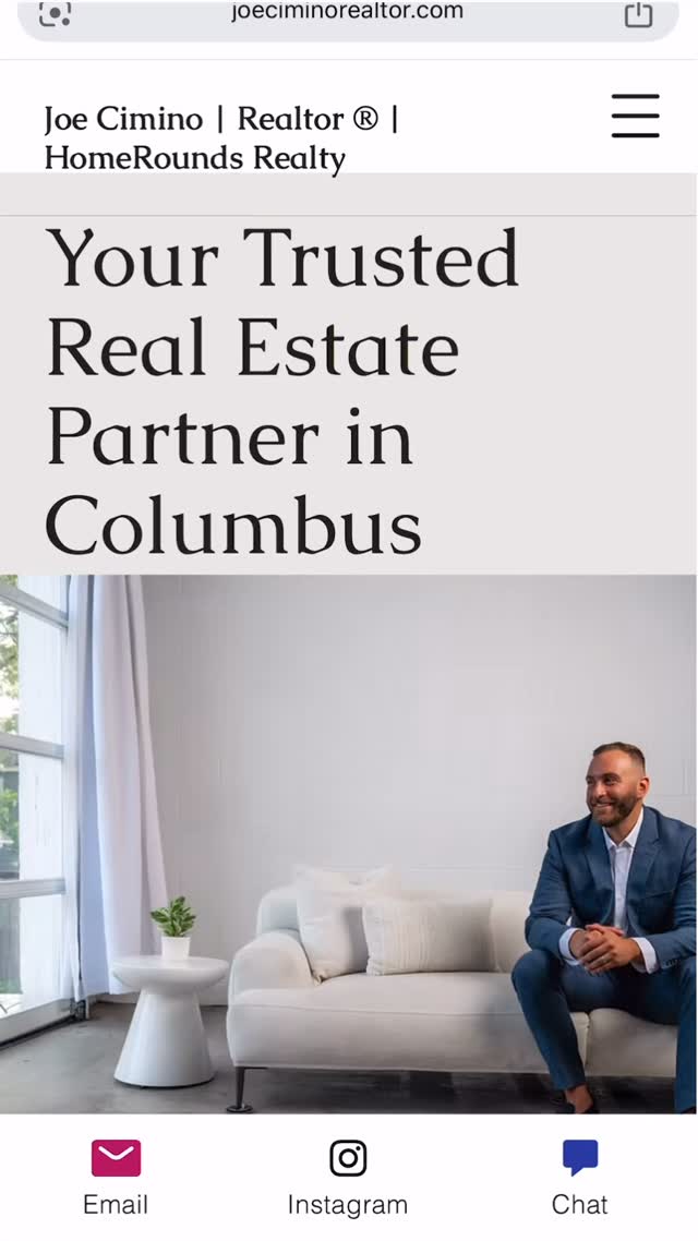 Big thanks to @samuelrobisonmedia for the fresh photos 👏 My site just got a serious glow-up.
Take a look ➡️ JoeCiminoRealtor.com
And while you’re there, snag a 15-minute consult call straight onto my calendar. Buying, selling, or just curious about your options? Let’s talk.
#ColumbusRealEstate #ColumbusRealtor #PowellOH #OhioHomes #CentralOhioLiving #DreamHomeGoals #MoveInReady #HouseHuntingOhio #RealtorLife #JustListed #HomeSweetHome #JoeCiminoRealtor #OhioRealEstate #BookAConsult #RealEstateTips