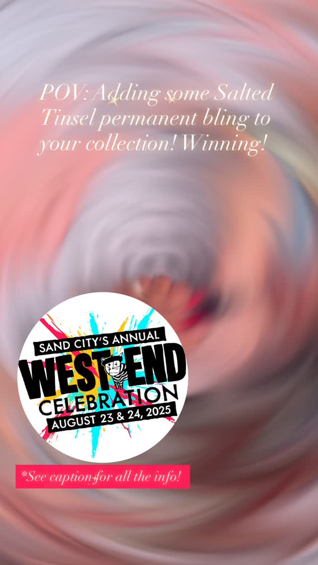 Let’s celebrate✨
Join us this Saturday & Sunday in Sand City for @thewestendcelebration with @eventsantacruz & get your sparkle on! We are so excited & hope to see you there!
We are booth # 42 stop by and add some bling to your life! ✨
Event Address (for Navigation)
° Sand City West End Celebration
600 Ortiz Avenue, Sand City, CA 93955
The event takes place along Ortiz Avenue and adjacent streets in the heart of Sand City.
Event Dates and Times
12 Saturday, August 23 & Sunday, August 24, 2025
• Festival Hours:
12:00 p.m. - 7:00 p.m. both days!