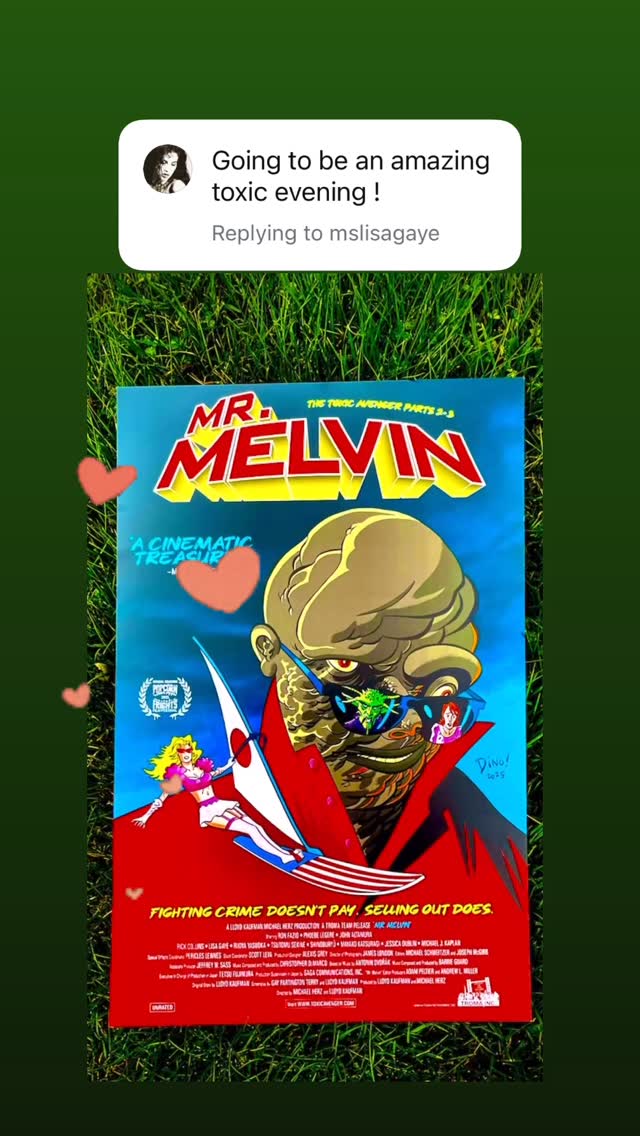 👀 Lisa Gaye (aka the wickedly iconic Ms. Malfaire) just commented on our post! 💥
She was the unforgettable villainess in The Toxic Avenger II and III and you can catch her on the big screen this TODAY @scrantonarthaus in our Double Feature - Toxic Avenger & Mr. Melvin supercut Pt2-3 screening. 🧪🍿
🎟️ Tickets are going fast, don’t miss out!#FOMO
Link in bio 👆
#LisaGaye #MsMalfaire #ToxicAvenger #MrMelvin #CultCinema #TromaTeam #ScrantonFilmsEvents #ScrantonFilms #TheScrantonArtHaus