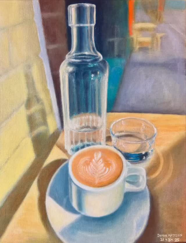 ‘In the Sun’ 🌞 It’s been raining ☔️ forever…#stilllife #inthesun #painting