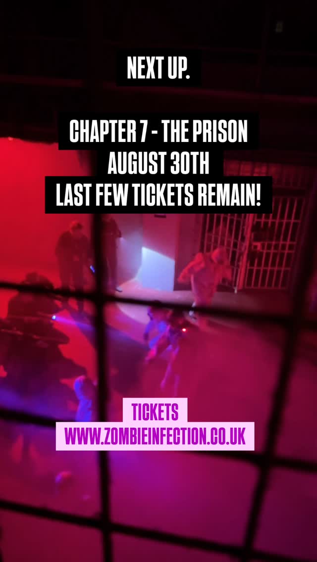 🚨🔥 THE FINAL SHOWDOWN IS HERE 🔥🚨
After 7 gripping chapters of chaos, fear and survival, it all comes down to THIS.
📍 Chapter 7 – The Prison, Dorchester
📅 August 30th
Get ready for our most EPIC 2-HOUR CONCLUSION to the “Zombiverse” saga. This isn’t just another mission, this is the endgame.
⚡ One of our biggest venues ever
⚡ Multiple enemy types lurking in the shadows
⚡ Non-stop action, suspense & terror around every corner
Think you’ve seen it all? Think again. This will push every survivor to their limits. 🧟♂️💥
🎟 Tickets are flying fast, secure your place in the fight:
👨🏻💻 zombieinfection.co.uk
📧 info@zombieinfection.co.uk
📱 WhatsApp DM us: 07752 472 600
👉 Will you survive the final chapter? Or will you fall as the prison gates close forever?
#ZombieInfection #Zombiverse #FinalBattle #DorchesterEvents #ZombieExperience