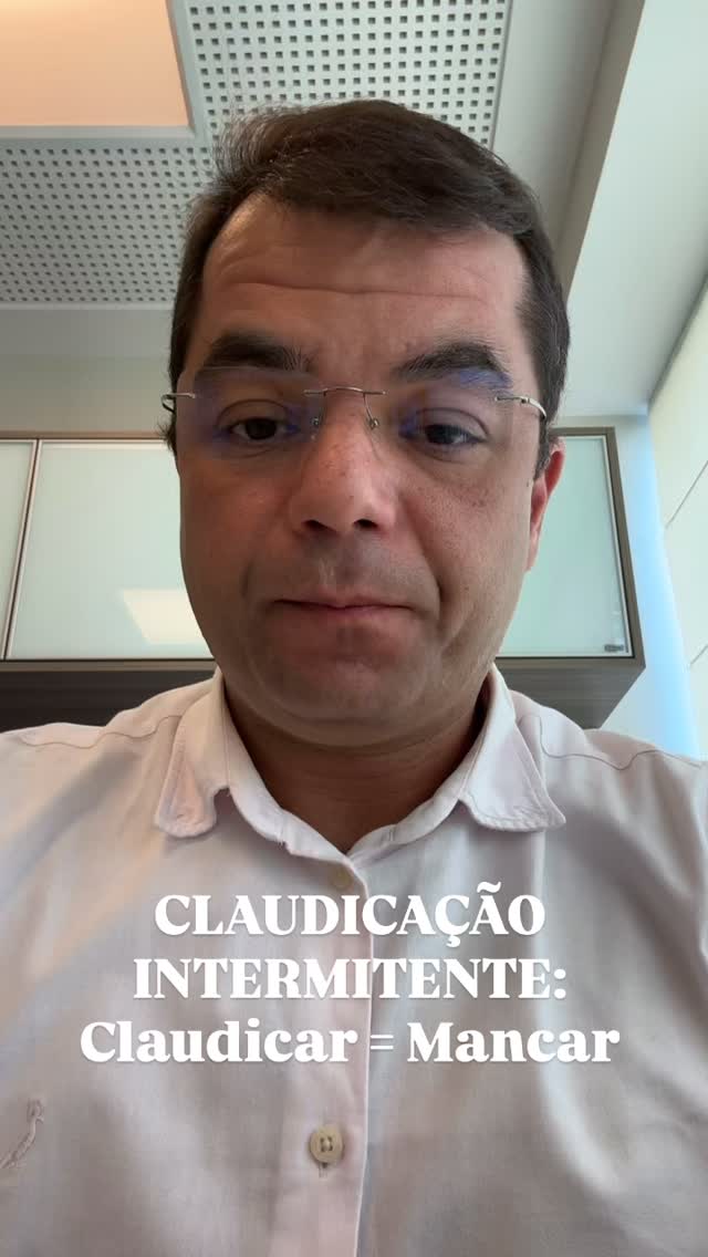 Claudicação Intermitente. Obstrução arterial leva à dor quando o paciente caminha. Qual o tratamento principal inicial? Caminhar! Assim estimulamos o organismo a “compreender” melhor aquela falta de sangue, a trabalhar melhor com o que chega, mas também a criar novos caminhos (circulação colateral) para aquela região em sofrimento. Agora, atenção: procure seu médico antes de fazer o estímulo e em caso de piora ou de outros sinais e sintomas. #doençaarterialperiférica #tabagismo #diabetes #cirurgiavascular