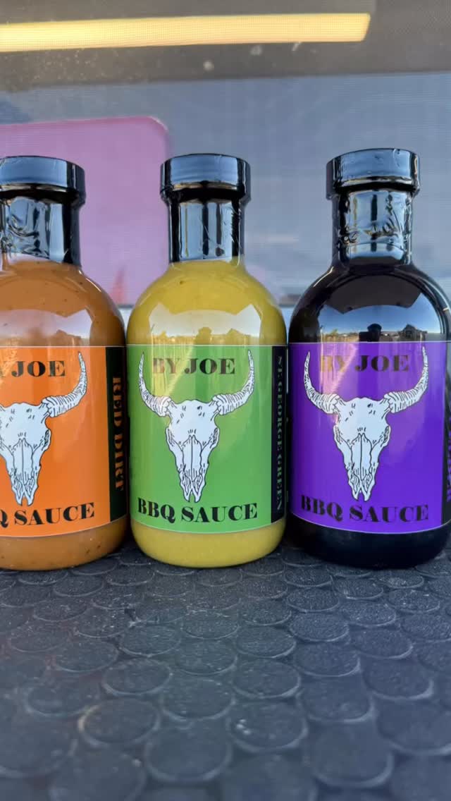 BBQBYJOE.com online store is open!
Red Dirt, St. George Green and Spicy Elder all available online.
Shipping and local pickup available.
#bbq #bbqsauce #smallbuisness #local #foodie #food #sauce #foodtruck #farmersmarket