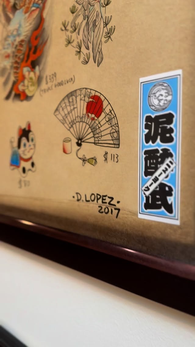 Our Maplewood Village neighbor Carlos @jaqdcrow (bartender from @restaurantlorenas) gave Dave the privilege of giving him his first tattoo and he chose one of our beloved #manekineko flash designs from many years ago! Thanks for trusting us with your first tattoo experience! Looking forward to seeing you in the village!