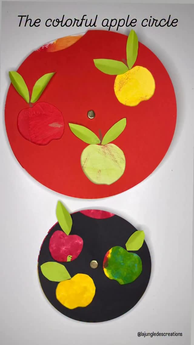 🇬🇧Apple Madness – A color for every apple! 🍏🍎🍏
Watch out… they’re coming! Apples are about to invade the gardens, market stalls, and your fruit baskets.
Here in Sweden, Autumn is already knocking at our door, and the apples on the trees are almost ready to pick. Every day we can see them slowly changing color — from green, to yellow, to red…🍂✨
To celebrate this beautiful transformation, I suggested to Minusculette a fun craft: the Apple wheel!
👉 The idea? By spinning the wheel, children can watch the apples change color, just like in real life. And if you look closely, you might even spot a little worm enjoying the fruit.
Materials:
- Thick paper
- Paints and foam stamp palette(@cleopatre_collesetcouleurs or paint markers (@djeco_toys )
- Compass
- scissors
- Cutter
- Paper fastener
A simple, colorful, and playful activity — perfect for welcoming autumn 🍂🍁
—
🇫🇷Pommes en folie – À chaque pomme sa couleur 🍏🍎🍏
Attention… elles arrivent ! Les pommes envahissent bientôt les jardins, les étals et vos corbeilles de fruits
Ici en Suède, l’automne pointe déjà son nez et les pommes changent chaque jour de couleur : du vert au jaune, puis au rouge profond…🍂✨
Pour accompagner cette belle transformation, j’ai proposé à Minusculette une activité créative : la roue des pommes
👉 Le principe ? En faisant tourner la roue, les enfants observent les pommes changer de couleur… et un petit ver malicieux s’y cache aussi !
Matériel :
- Papier épais
- Peintures + tampons mousse (@cleopatre_collesetcouleurs ) / feutres peinture (@djeco_toys )
- Compas
- Ciseaux
- Cutter
- Attache parisienne
Une activité simple, colorée et parfaite pour célébrer l’arrivée de l’automne 🍂🍁
—
Peintures offertes par @cleopatre_collesetcouleurs. Collaboration non rémunérée
—
#appleseason #applecrafts #fallcrafts #höstpyssel #diysweden #pysselinspo #pysselinspiration #craftforkids #inspiretheirearlyyears #funbudgetplay #barnpyssel #fritidshem #createmakeandplay #colorplay #diyforkids
