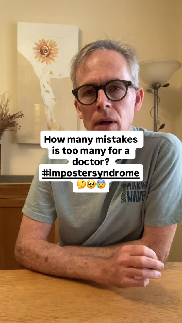 Clearly, this is an impossible question to answer, and it depends on the magnitude of the mistake. We have the right to expect our doctor to be professional at all times, and not to be negligent, but doctors can’t be infallible. And yet, in medicine we have a culture that behaves like they should be - partly through the culture within the profession where high achieving people are driven to be the best, and partly through patient expectation - when it’s your health then you want everything to go to plan and your doctor to never miss a diagnosis, always get the treatment just right and so on.
I don’t know how we change this, but I do think we need to talk about it. Many young medical students arrive at medical school with a sense of Imposter Syndrome already and I am sure this cultural attitude only perpetuates it (or, worse still, can lead to arrogance). If you are a doctor and you haven’t knowingly made a mistake then it’s likely that either you just haven’t been doing it that long yet, or you are blind to the mistakes you have made. It is normal to make mistakes. We need to minimise the harm that comes from them, be open about them, learn from them and learn how to forgive ourselves and others for not being perfect.
I’m sure the same will be true in many other professions - teachers, lawyers, police officers and many more. What’s your experience? Can you talk about mistakes in your area of work? How do you learn from them? And how do you stop a culture like this from causing imposter syndrome? Or do you have imposter syndrome? How does it affect you? How do you handle it?
#impostersyndrome #doctors #mistakes #medicine