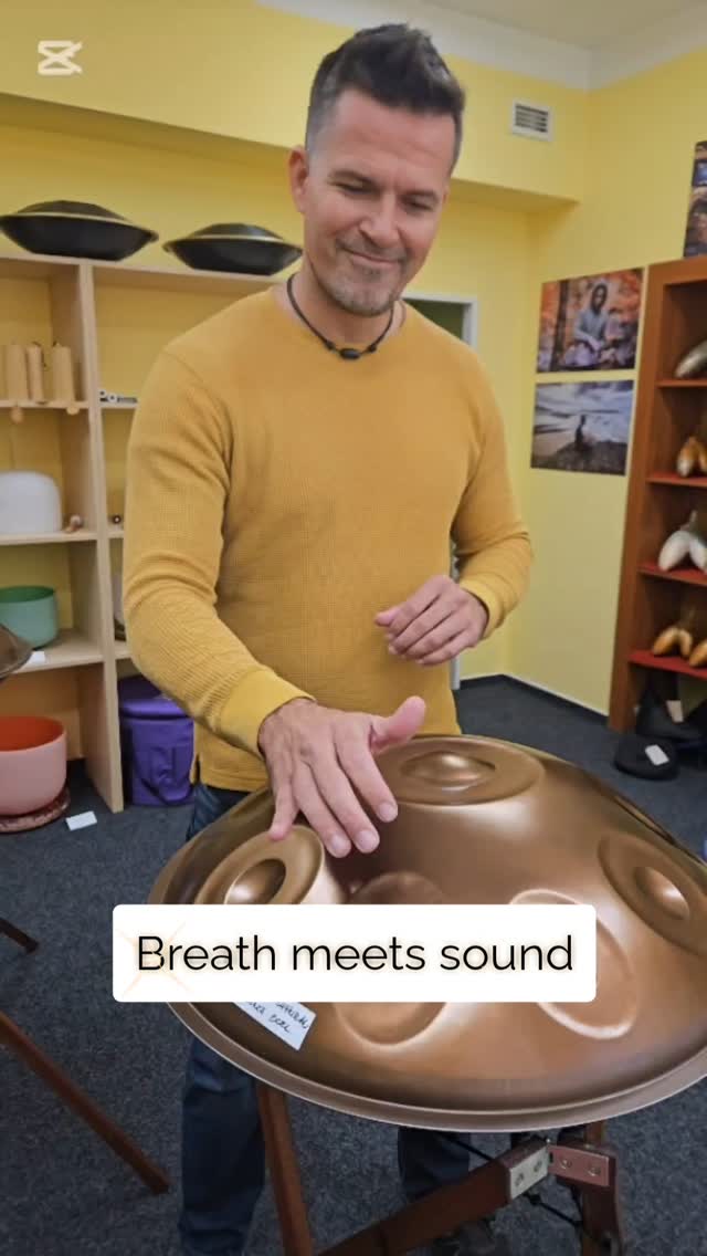 Early this year in Mexico I felt a deep calling to learn to play the handpan.
Its sound is profound, meditative, and the perfect companion to my breathwork journeys.
Here’s a glimpse of me exploring it for the first time in the showroom. ✨
Do you like the sound of this instrument?
#handpan #breathwork #flowstate #meditation