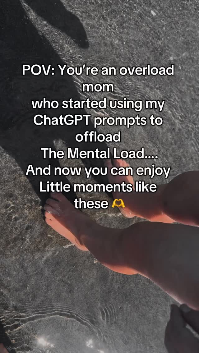 AI will completely revolutionize the Mental Load gap for women if we can leverage it right.
It’s my mission at Mom Brain to show busy, burned out moms how to use it—no tech skills needed.
Check out my free toolkit with all the prompts you need to get you started in my Link In Bio and let me know what you think 🫶
#invisiblelabor #aifoemoms #womenintech #momsofinstagram