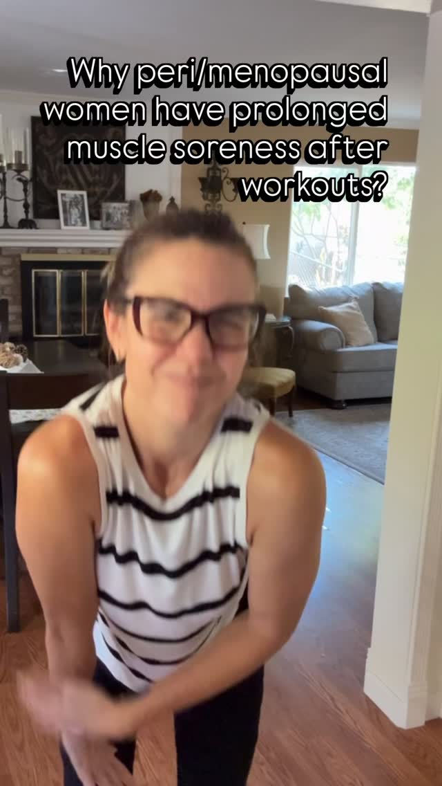 Perimenopausal and menopausal women often experience more intense and prolonger muscle soreness after weight training due to significant hormonal changes that affect recovery. Here’s what’s happening:
Hormonal impact on muscle recovery:
Declining estrogen - Estrogen has anti-inflammatory properties and supports muscle protein synthesis. Lower levels mean slower recovery and more inflammation
Reduced growth hormone and IGF-1 - These recovery hormones decrease during menopause, slowing tissue repair
Cortisol changes - Stress hormone patterns shift, potentially prolonging inflammation
Testosterone decline - Even the small amounts women produce help with muscle recovery
Why DOMS – Delayed Onset Muscle Soreness - hits harder during menopause:
Slower protein synthesis - Muscles take longer to repair microscopic damage
Increased inflammatory response - Without estrogen’s anti-inflammatory effects, soreness lingers
Reduced muscle mass - Sarcopenia (age-related muscle loss) means less resilient muscle tissue
Compromised sleep - Hot flashes and other symptoms disrupt recovery sleep
Additional factors:
Joint stiffness - Estrogen also supports connective tissue health
Slower circulation - Can delay removal of metabolic waste products
Insulin sensitivity changes - May affect nutrient delivery to muscles
Strategies that can help:
Longer warm-ups and cool-downs
More gradual progression in training intensity
Extra attention to protein intake (1.2-1.6g per kg body weight)
Prioritizing sleep hygiene despite menopausal symptoms
Anti-inflammatory foods like omega-3s
Adequate hydration
Consider gentle movement on rest days
Don’t let muscle soreness stop you from doing strength training- it’s still very important for us as we age. Just add the strategies above and allow your body to adapt.
Let me know if you have any questions!
💖,
Anna.