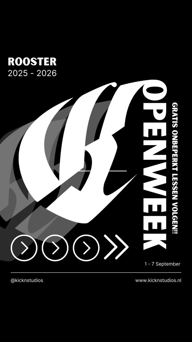 🎉✨ Kick’n Studios Open Week 2025! ✨🎉
.
📅 1 – 7 september
💥 Geen inschrijfgeld deze week!
.
💃 Gratis onbeperkte danslessen voor iedereen! Of je beginner bent of gevorderd, jong of oud, kom dansen en proef de sfeer.
.
🌟 Waarom je dit niet wilt missen:
-Ontdek ons nieuwe rooster met tientallen lessen.
-Probeer verschillende stijlen en vind je nieuwe favoriete les.
.
Geen voorinschrijving nodig, loop binnen en meld je bij de balie aan.
.
📍 Locatie: Wiltonstraat 11, Zoetemeer
.
👉 Tag je vrienden, like & deel! Laat ons weten welke lessen jij gaat volgen. Samen maken we er een onvergetelijke dansweek van! 🎶
.
#KicknOpenWeek #dansschool #Zoetermeer #GratisDanslessen #DansMee #JoinTheFun #jointhefam #dansstudio #dansen #dansles #kickfam #kicknstudios