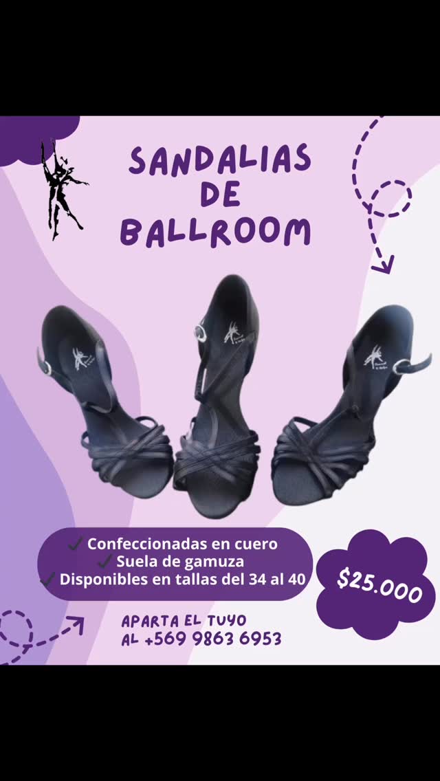 ✨ ¡REMATE IMPERDIBLE! ✨
Sandalias de ballroom negras 🖤
💃 Solo $25.000
✅ De cuero
✅ Suela de gamuza
✅ Tallas del 34 al 40
📍 Solo con retiro en tienda
¡Aprovecha antes que se agoten!
#SandaliasBallroom #Remate #Danza #ZapatosDeBaile #Descuento #SoloEnTienda #dance #ballet #jazz #tapdance