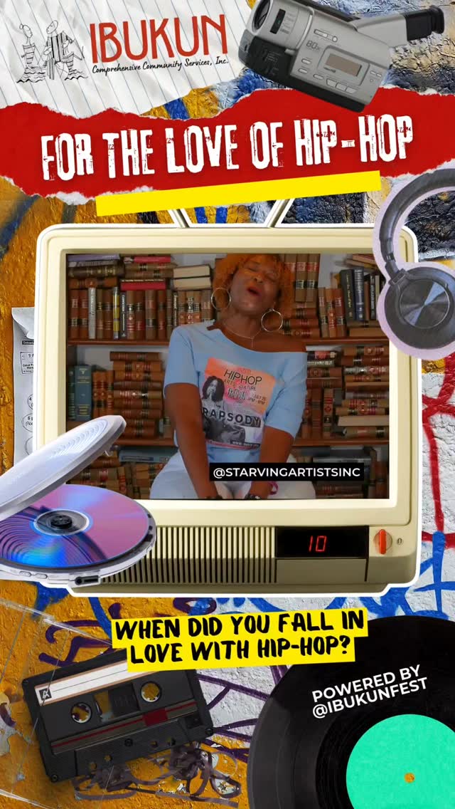 Another answer to the question of "When Did You Fall in Love with Hip-Hop" from a key partner of IBUKUN Comprehensive Community Services - @starvingartistsinc