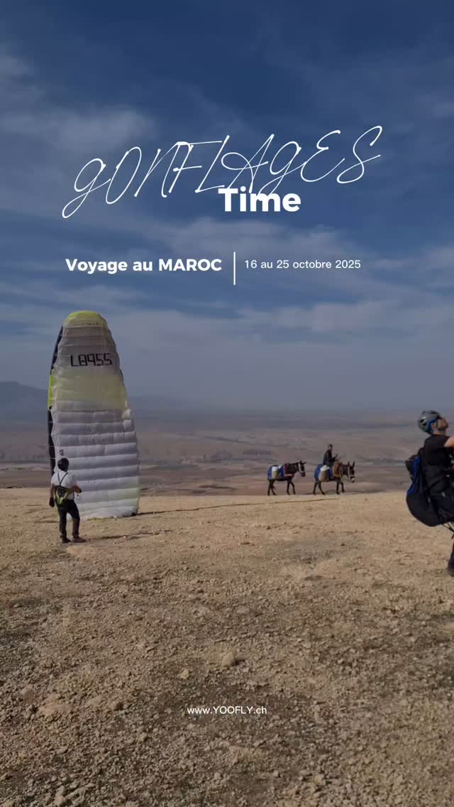Voyager avec YOOFLY, c'est quoi ?
Voiles de gonflage à disposition pendant toute la durée du séjour, pour ne pas perdre une seconde pour travailler ses compétences au sol et ne pas abîmer son matériel 🪂
Dernières places disponibles pour 10 jours du 16 au 25 octobre sur www.yoofly.ch