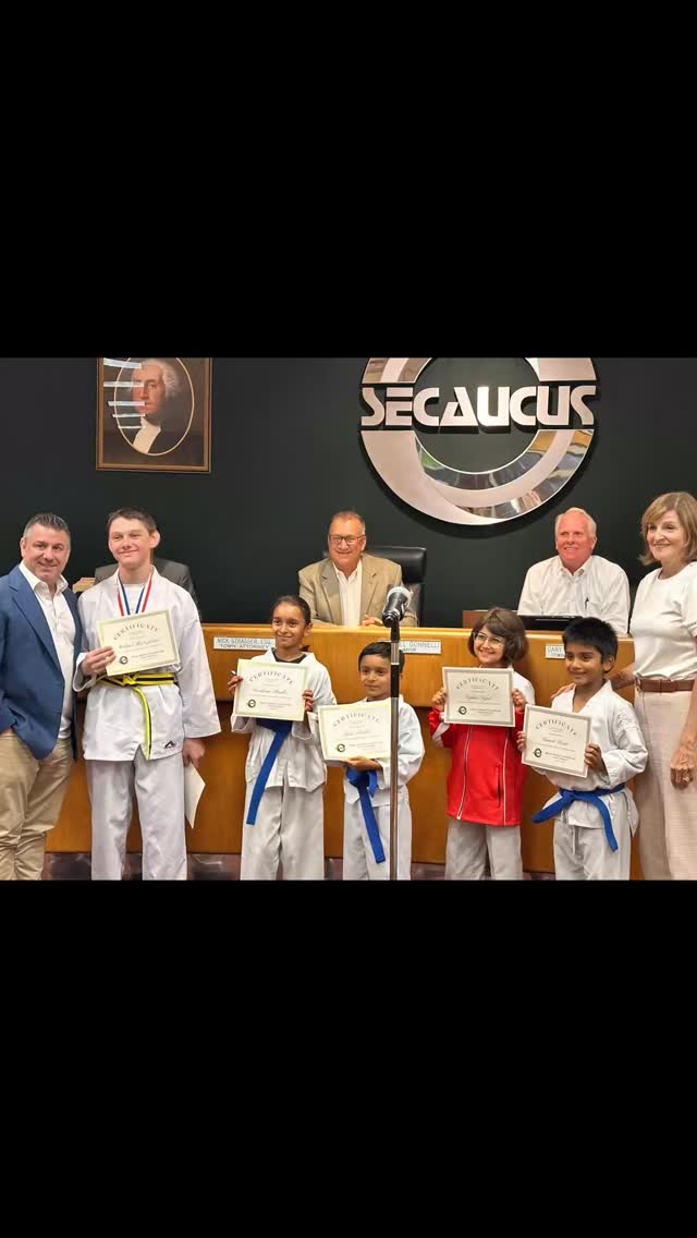 Thank you mayor @mikegonnelli and the Secaucus town council for taking the time to recognize these young athletes!!! They worked so hard and we appreciate your support. To my students I’m super proud of all of you and to the parents thank you for your trust!!!