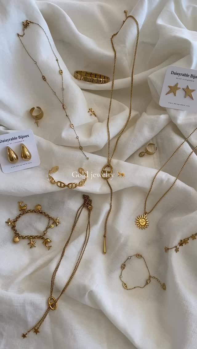 Lien en bio 🎀 #bijouxacierinoxydable #goldjewellery #bijouxdorés