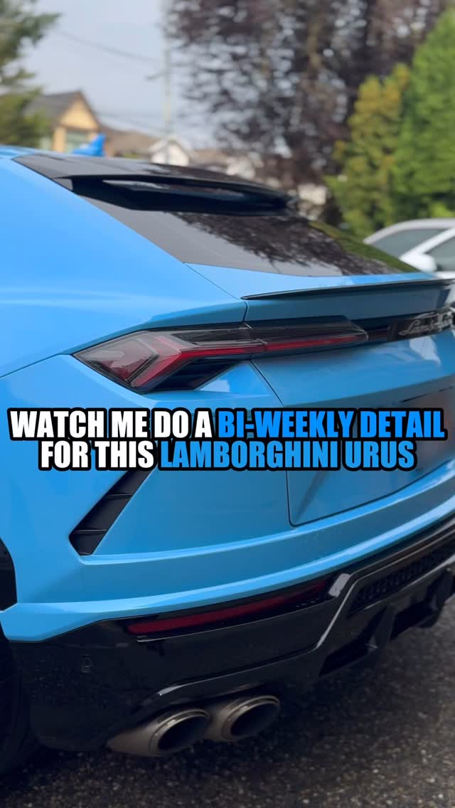 Lamborghini Urus Received its Bi-Weekly Maintenance Detail😍 We got this beast looking brand new again🔥
Interested in getting your investments professionally detailed and protected? We come to you! We service Surrey and surrounding areas. Feel free to message or call us.
📱 604-506-1359
📅 Everyday 7:00am-7:00pm
📌Appointments Only!
————————————————
We provide
🧼Interior/Exterior Detailing
🧼Ceramic coatings
🧼Seat/Carpet Shampoo
🧼Paint Corrections
🧼Paint Enhancements
🧼Scratch Removals
🧼Claybar & Wax
🧼Leather condition
🧼Headlight restoration and much more
-
-
-
-
-
-
-
#surrey #detailing #lamborghini #urus #cars #mobiledetailing #vancouver #mobiledetailing #trending #fyp
