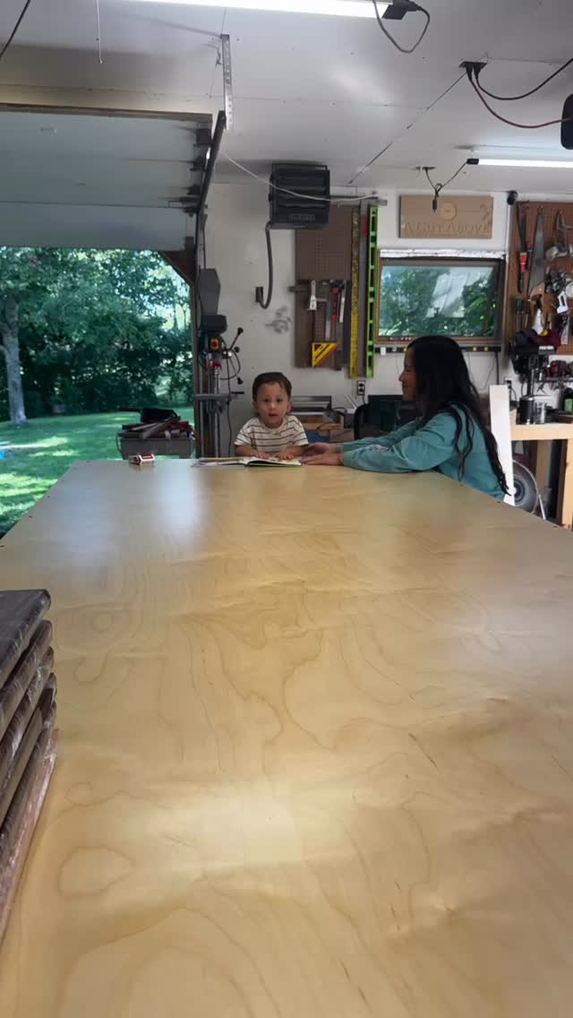 Had a meeting with our lead designer for the next big project. As you can see, he demands your attention. 🙄
… Can already tell that we’re too much alike and are going to butt heads.#bosslife #bossman #customwoodwork #customwoodworking #woodwork#fyp #kidsofinstagram #leader #leadership #growingup #woodworking #woodworkerforlife